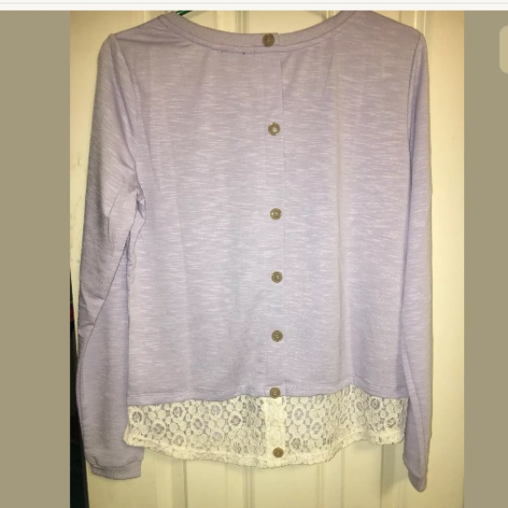 Haani pullover with buttons on back Sz S